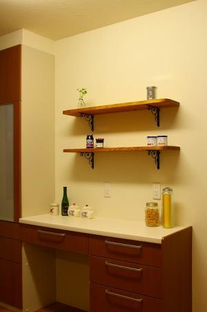 キッチン造作収納棚